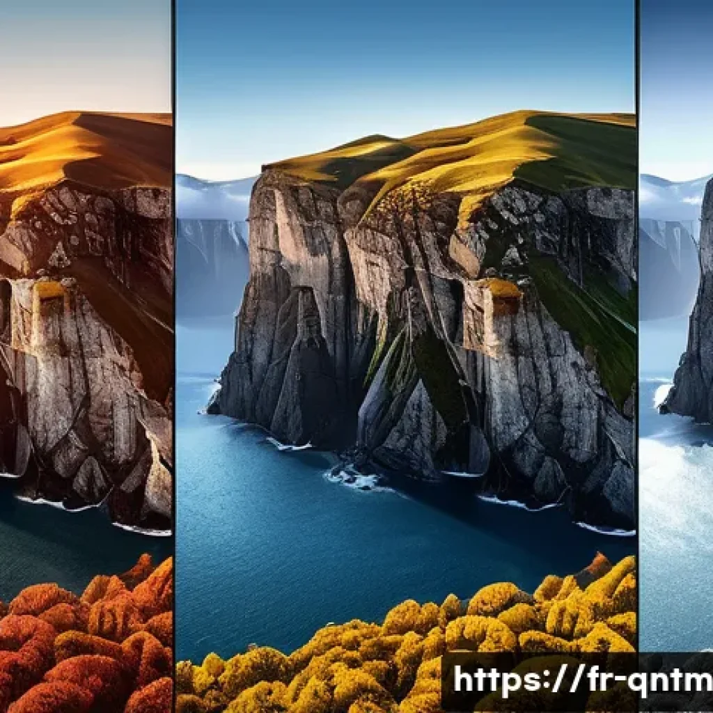 양자 컴퓨터와 자동화 기술의 접목 - Here are three detailed image prompts: